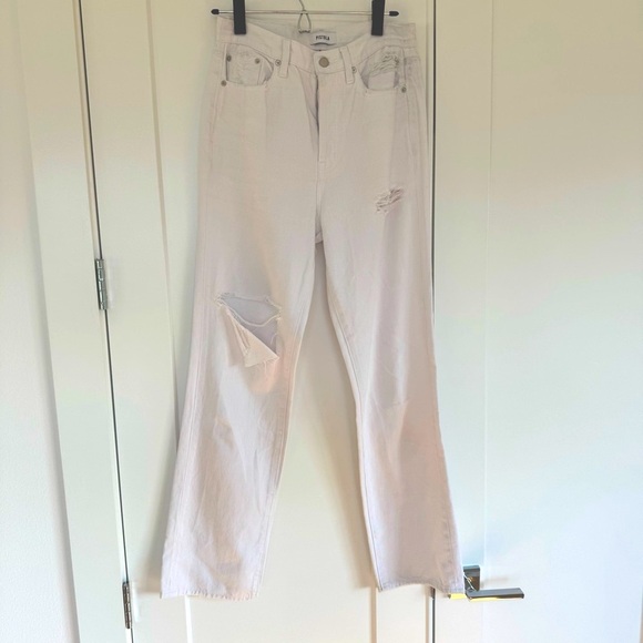 Pistola White Straight Leg Jeans